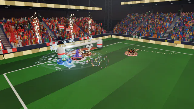 The Ice Shatter goal explosion