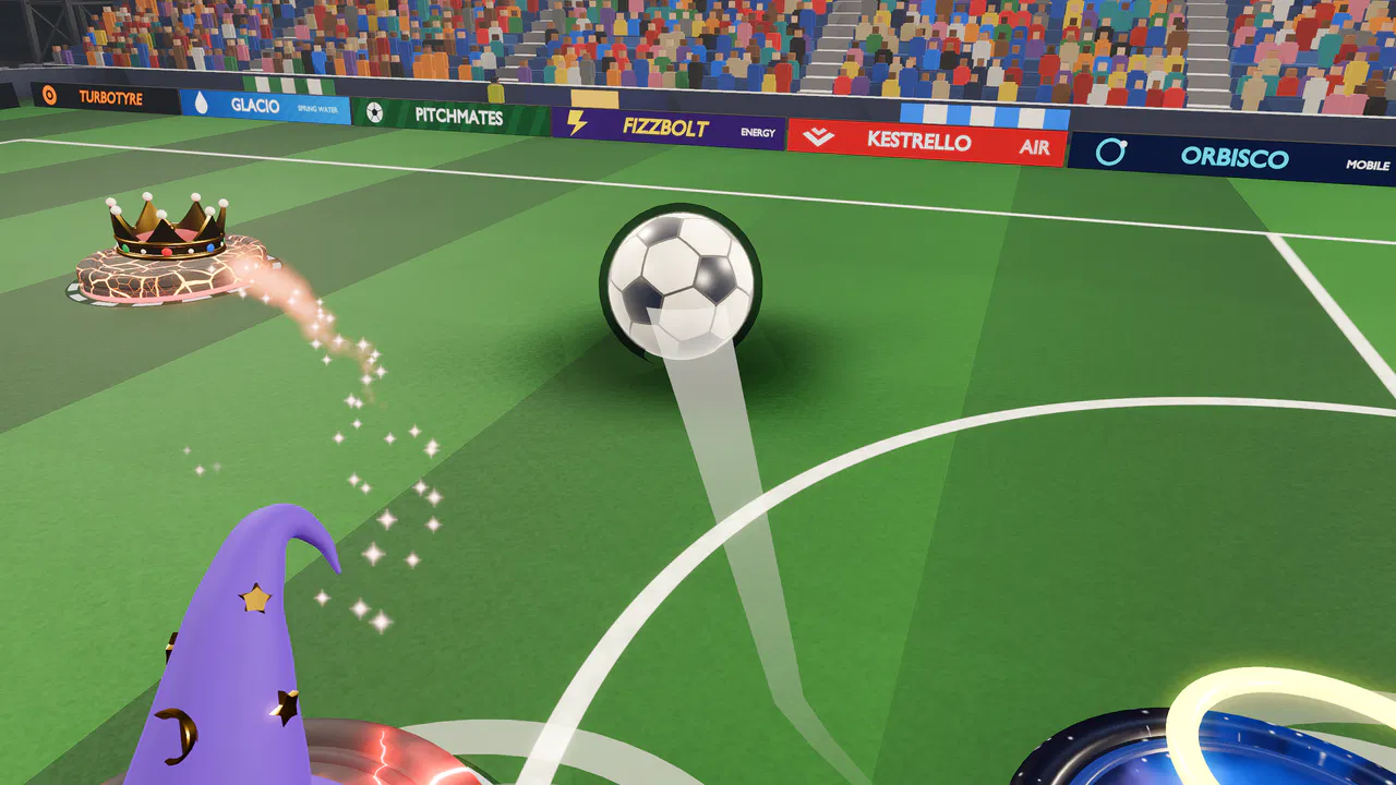 A rocket shot heading for goal
